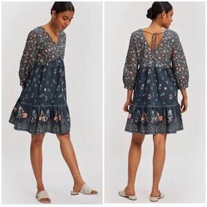 NWT Reistor × Madewell Puff Sleeve Bohemian Dress
